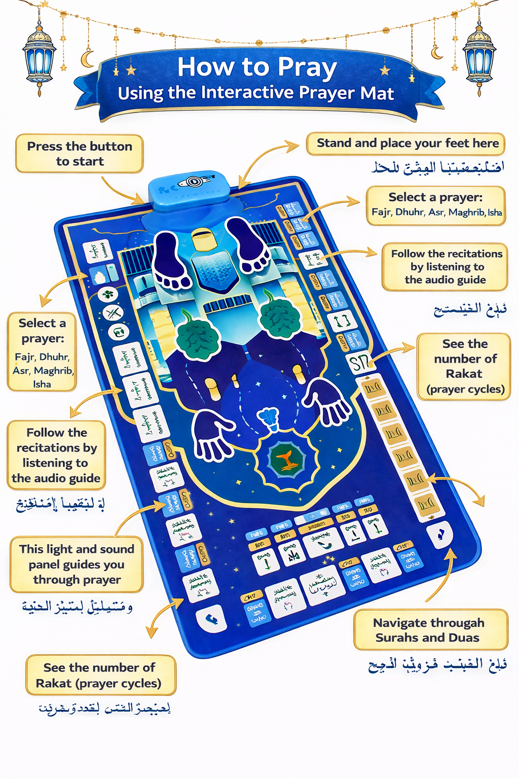 ImanSteps Learning Mat For Kids | Deen Learning